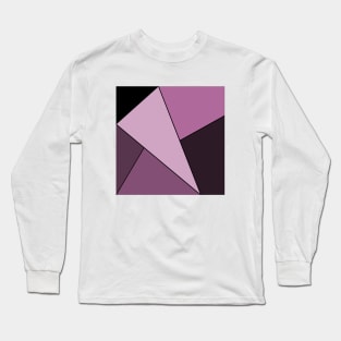 Purple & Black Geo Long Sleeve T-Shirt